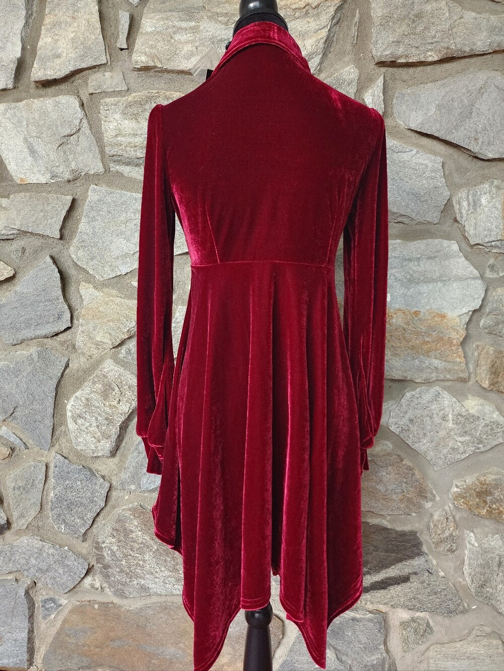 NWT Killstar Nymyra Velvet Cameo Dress Red Velvet - Picture 5 of 8